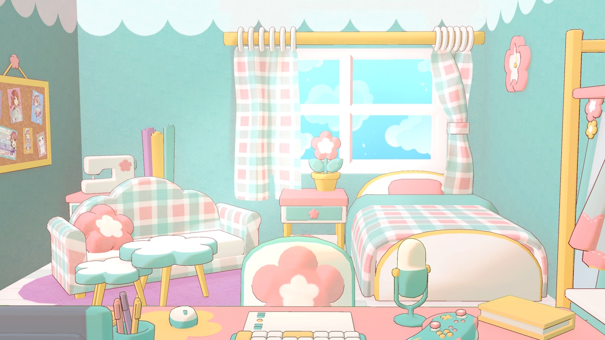 Vtuber様向けの配信部屋を3Dで制作します EDに使える映像付き！3Dで制作！時間差分対応可能！ イメージ2