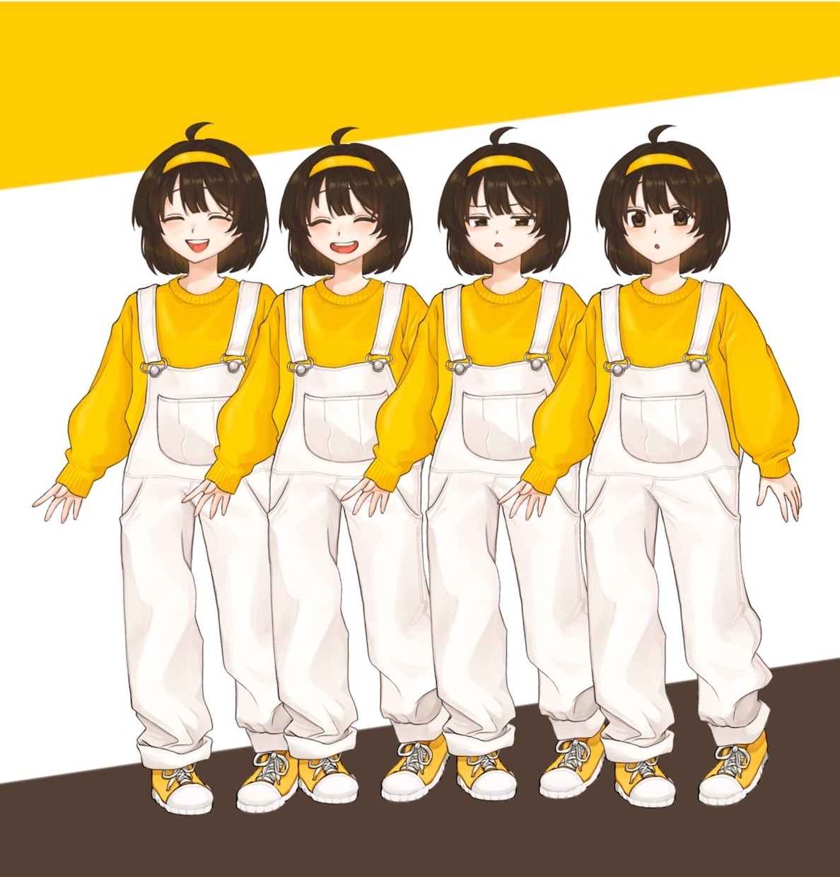 等身もしくはミニキャラの立ち絵を描きます あなただけのキャラクターを表情豊かに描きます! イメージ3