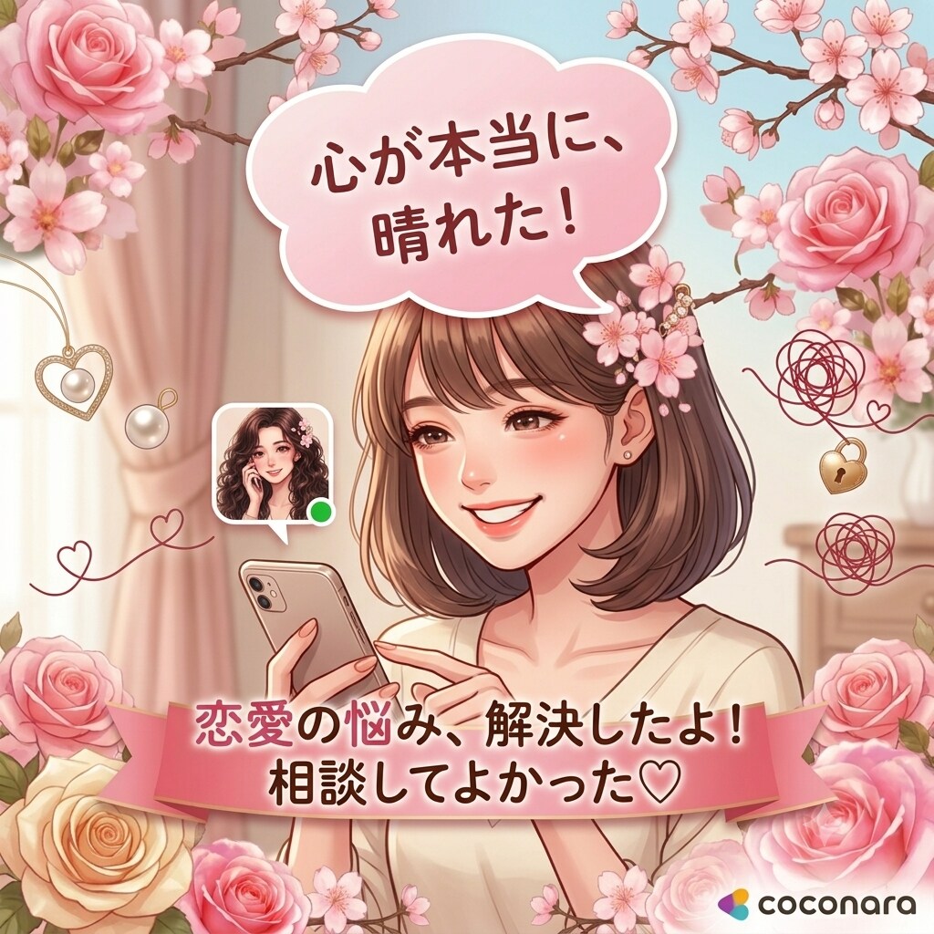 女性限定　恋悩み・秘密相談復縁やモヤモヤ解消します 片思いも復縁も。現役アイリストが優しく聴きます。 イメージ2