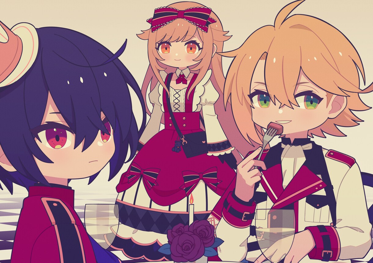 ポップなアニメ塗りキャラクターイラスト承ります ◆商用利用可◆キャラクター・衣装のデザインもお任せください！ イメージ6