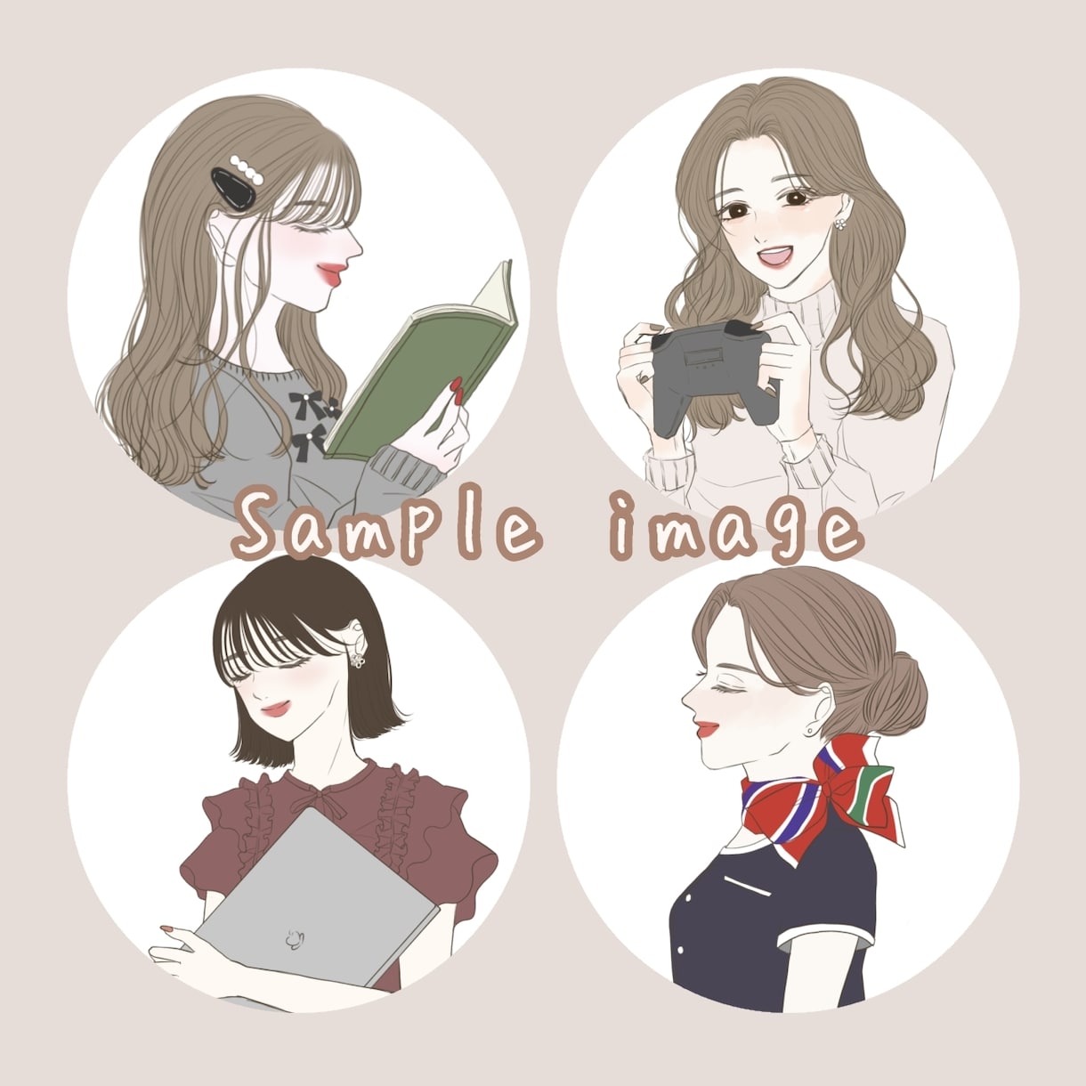 商用OK◎ SNS映えするかわいいアイコン描きます 【美容・配信・ビジネス・SNS用】 イメージ3