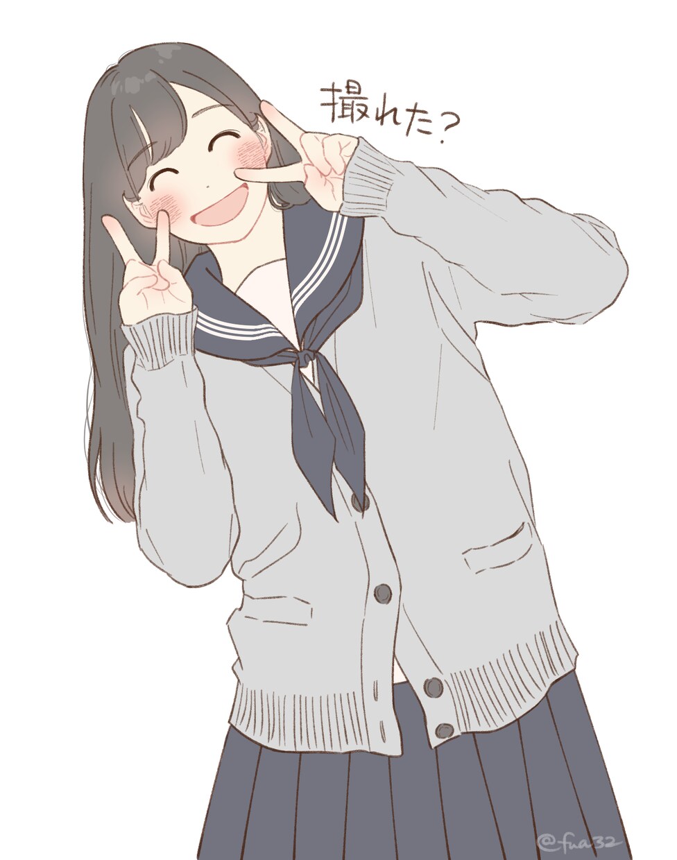 女の子のバストアップのイラスト描きます 可愛い女の子なら任せてください イメージ4