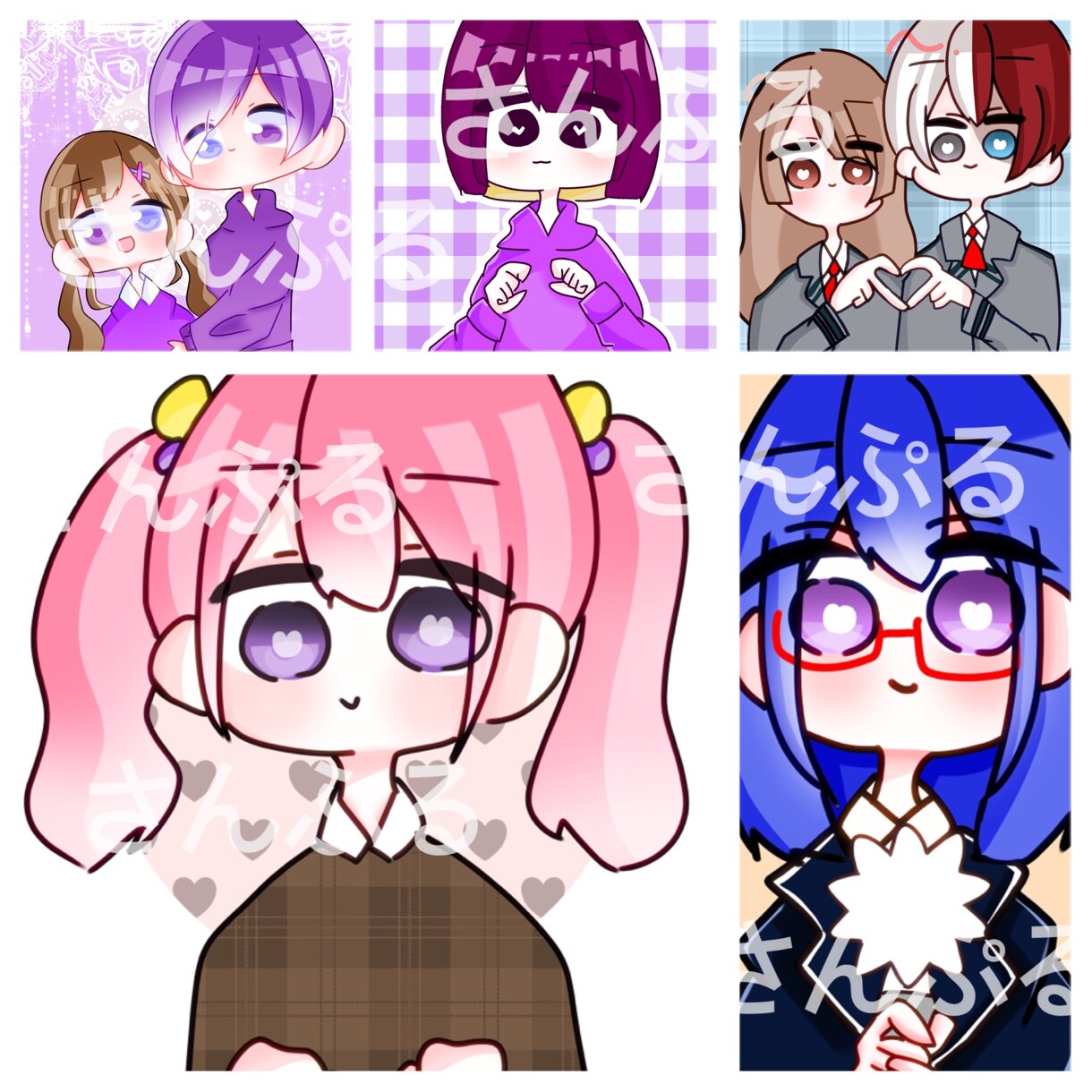 SNS用イラスト依頼承ります SNS用のアイコン、フラスタ、グッズ等のご依頼承ります。 イメージ2