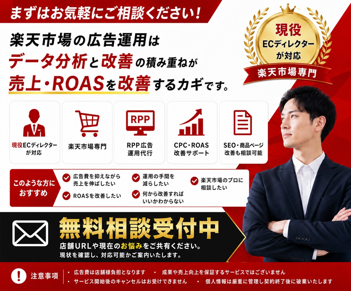 楽天市場 RPP広告の運用代行／改善します 現役ECディレクターが広告運用をサポートします イメージ6