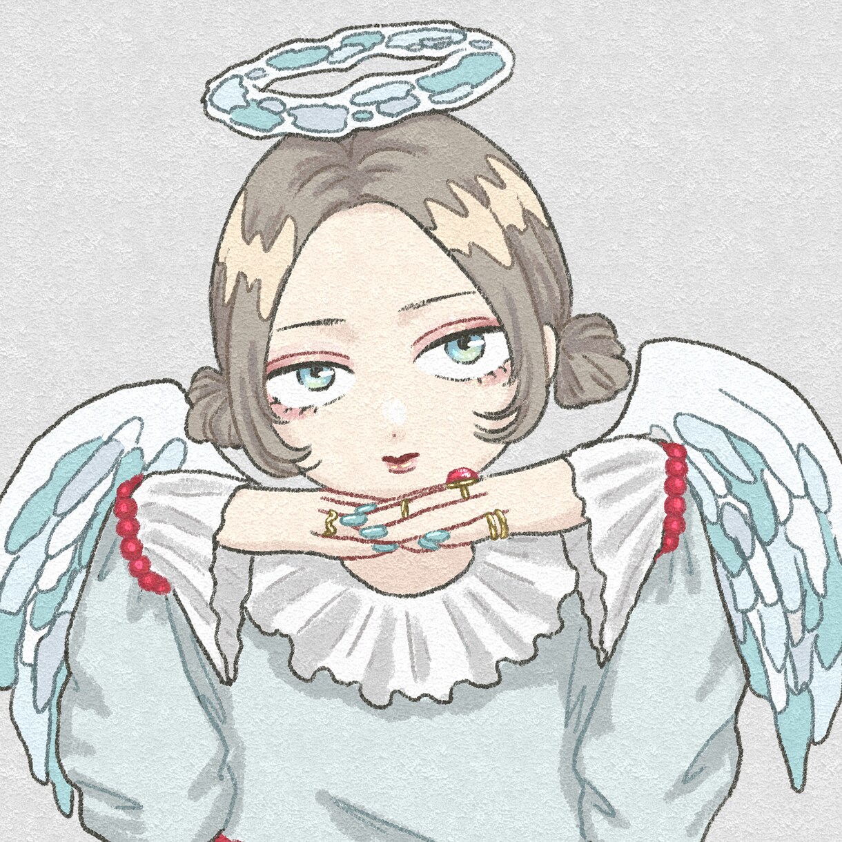 様々なモチーフで天使の女の子を描きます アイコン、ヘッダー、サムネなどに！商用もOK！ イメージ6