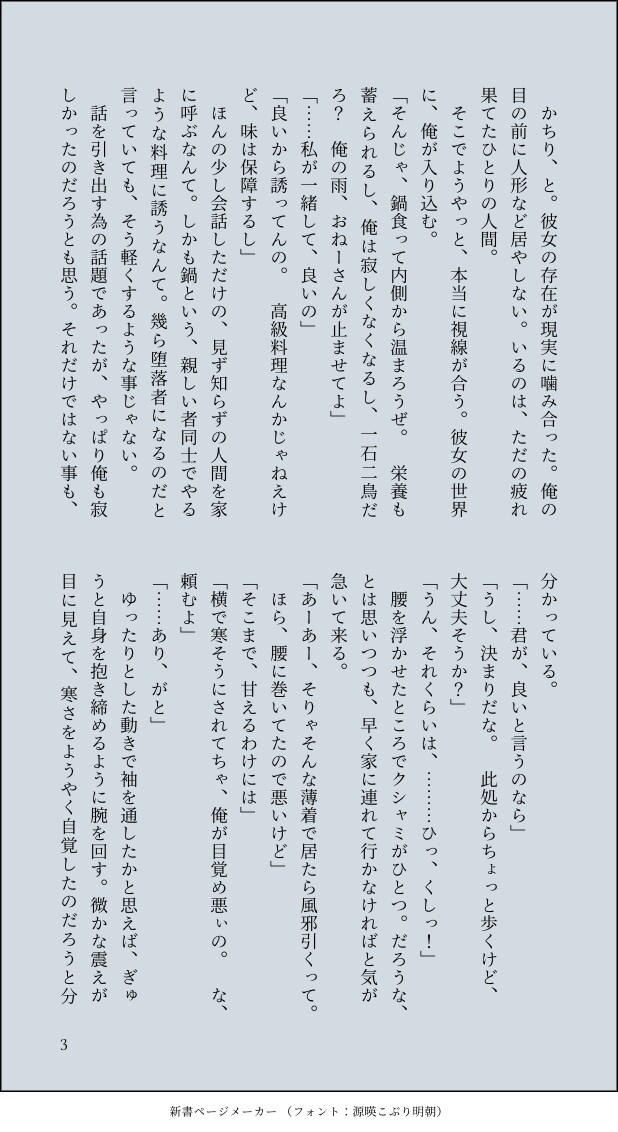 小説/夢小説依頼受け付けます NL/BL/GL/ほのぼのからグロゴアまで広範囲対応 イメージ7