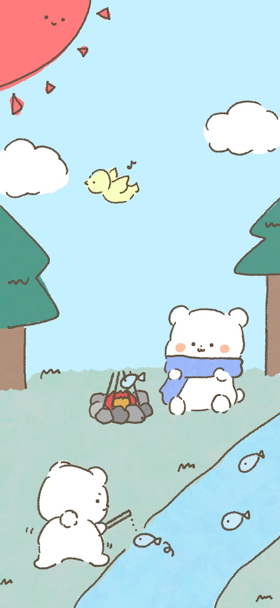 かわいい壁紙や記念イラスト描きます 自分用や人へのプレゼントにも！ イメージ5