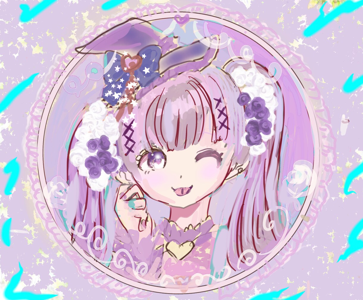 SNSアイコン・配信用のイラストサムネイル描きます エモくって可愛いメルヘンファンタジーなあなただけの1枚を。 イメージ9