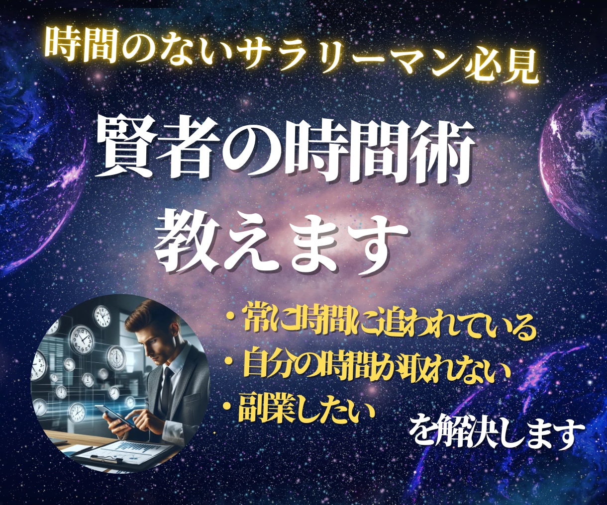 社畜サラリーマンでもできた！賢者の時間術教えます 副業したい人必見！時間が足りないが口癖▶時間不足から解放 イメージ2