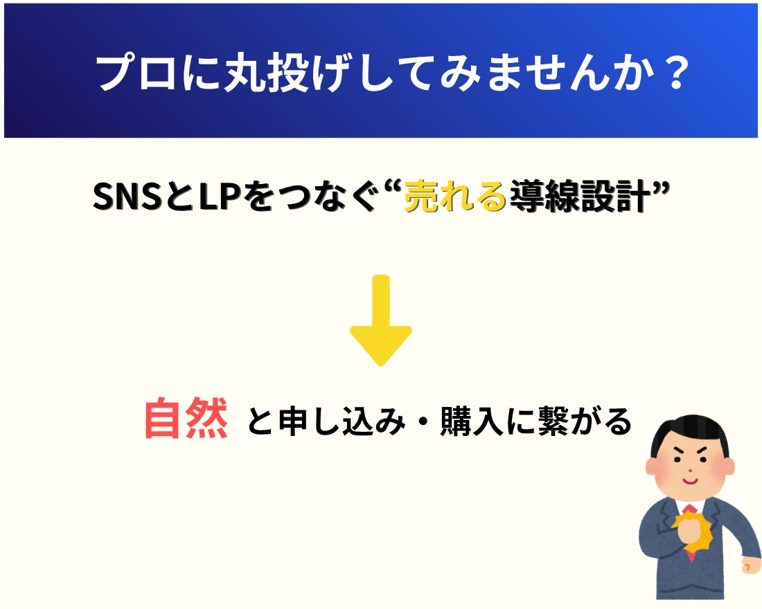 SNS頑張っても売れない…を解決するLP執筆します SNS×LPの成果を最大化する“売れる導線”つくります イメージ6