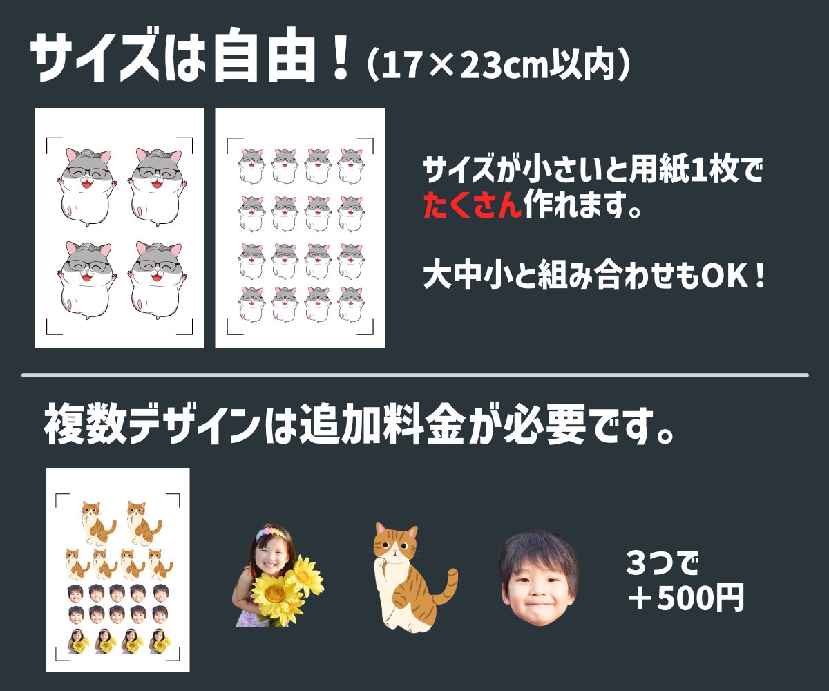 お持ちの画像でオリジナルステッカーを作成します デザイン編集も可能！丁寧に作成いたします。 イメージ5