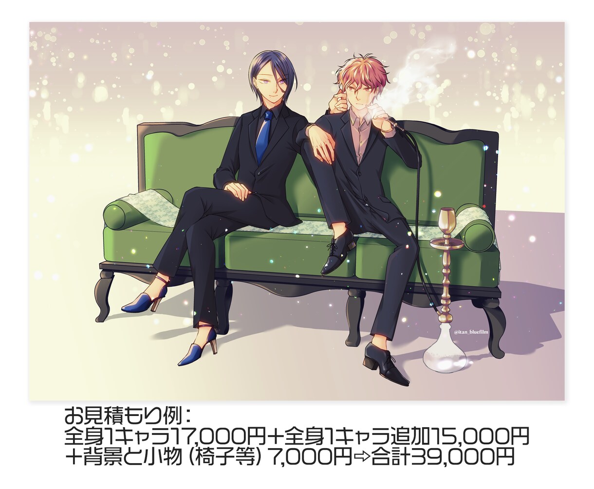 ご希望のイラスト制作致します 印刷物想定・創作BL特化！少年青年得意です イメージ4