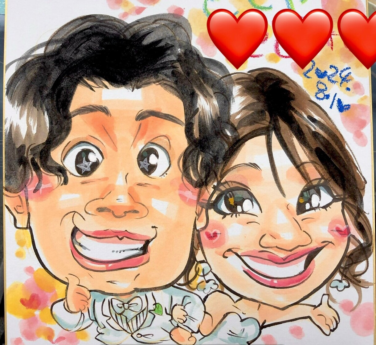 手描き似顔絵をお描きします ★★★★そっくり・可愛い・丁寧な仕上げの似顔絵★★★★ イメージ3