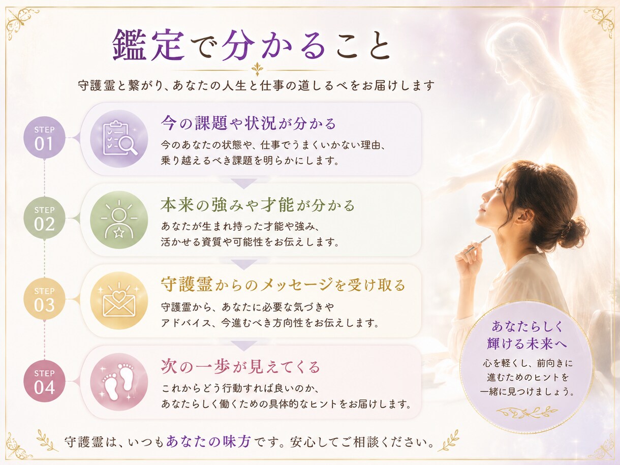 守護霊と繋がり仕事のお悩み伺います あなたらしく働くための人生と仕事の道しるべ イメージ3