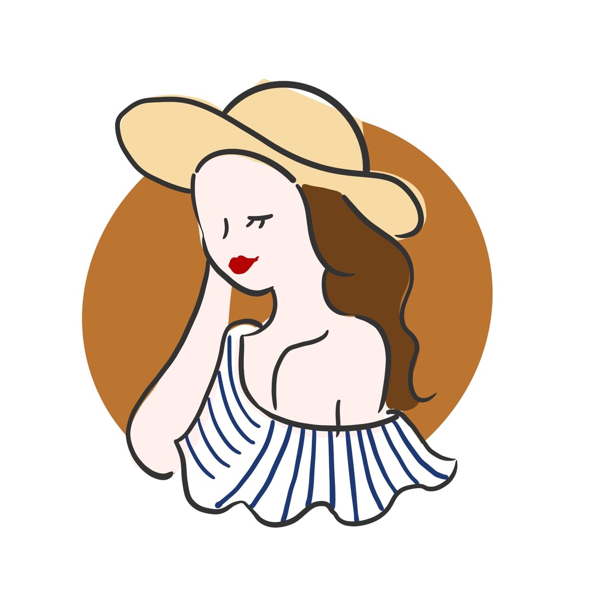 シンプルでおしゃれなアイコン描きます フラットでシンプルなデザイン!SNSのアイコンにぴったり イメージ1