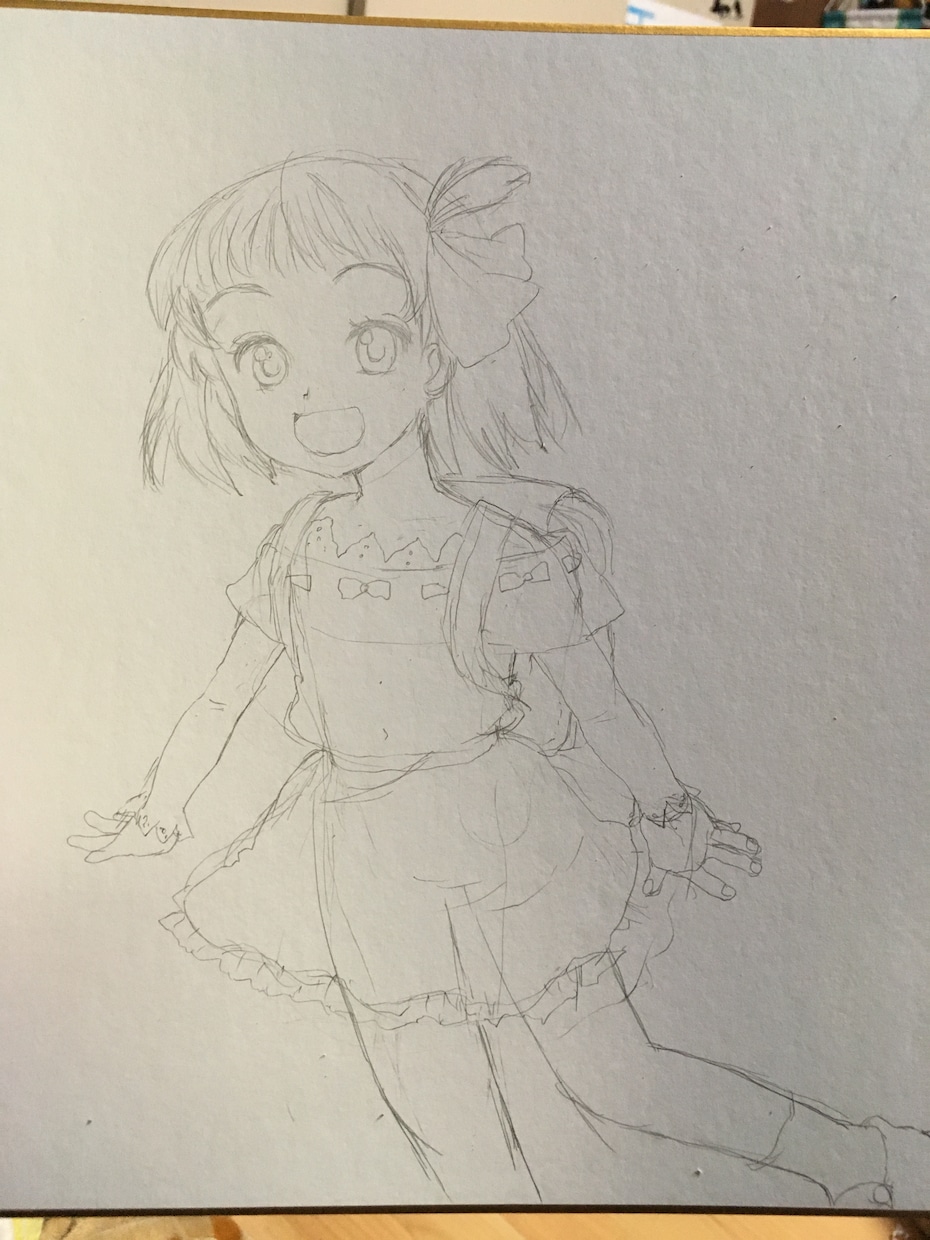 オーダーメイド似顔絵色紙一点物描きます 小さいお子様の誕生日プレゼントや友人へのサプライズへ イメージ3