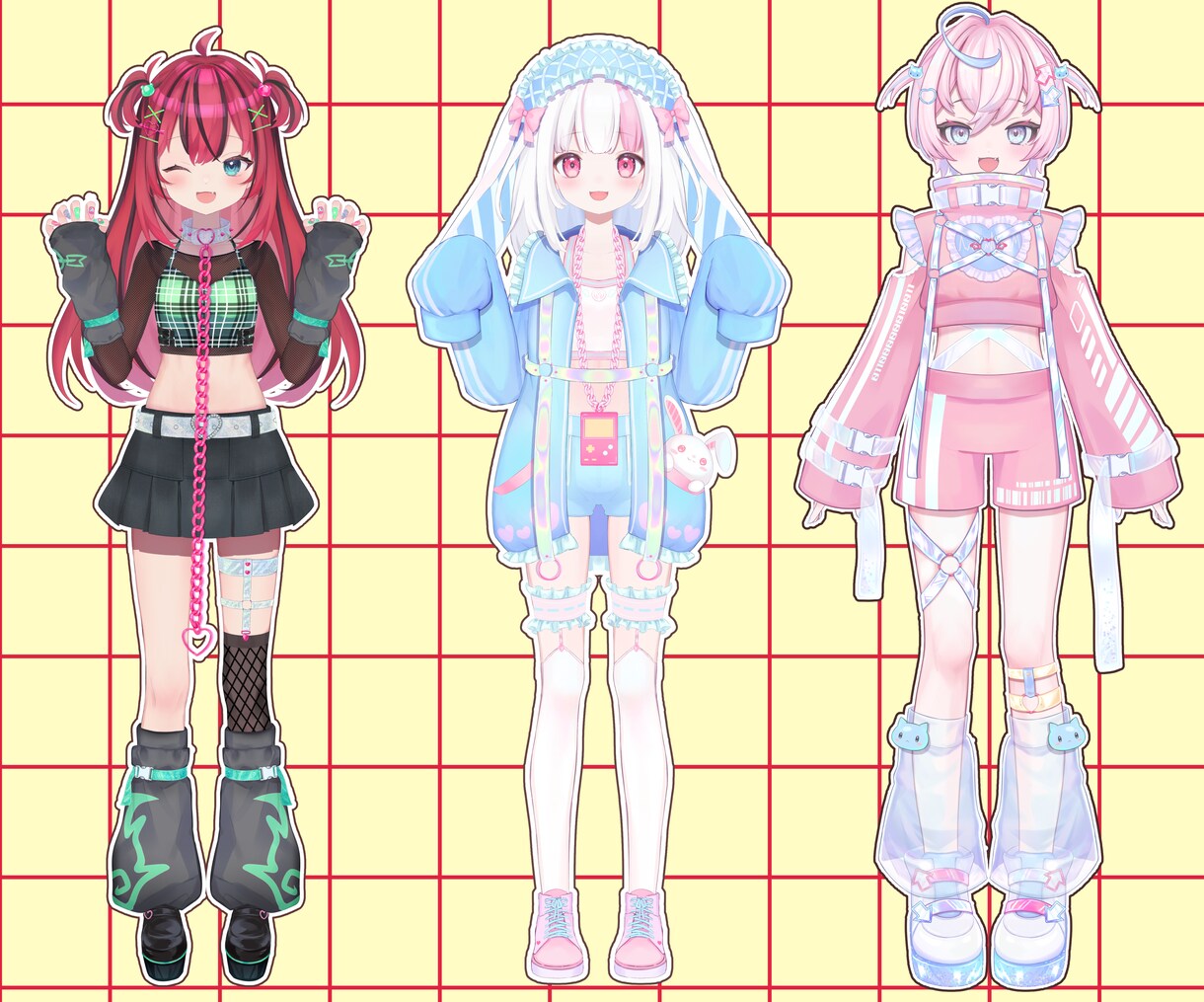 Vtuber向けパーツ分け立ち絵を作成します ご要望に沿ったデザイン、絵柄で仕上げます イメージ2