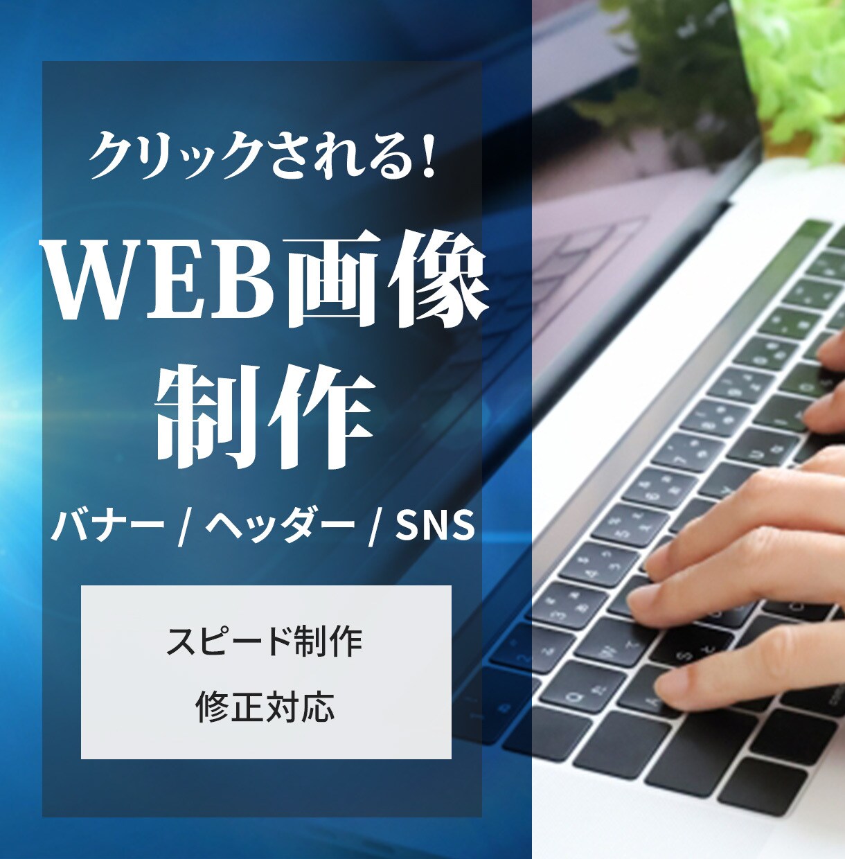 WEB画像（バナー・ヘッダー・SNS）を制作します 丁寧・迅速にご対応させていただきます！ イメージ1
