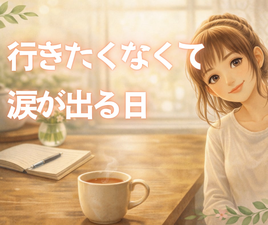 行きたくないのに行く日の気持ち聞きます 向かう前に涙が出る日もそのまま聞きます。 イメージ1