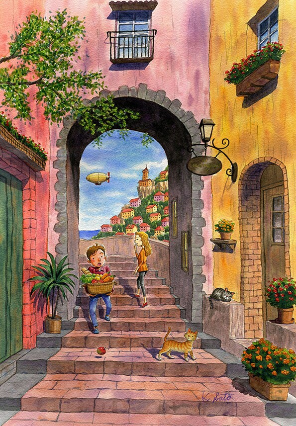 ファンタジックなイラスト、水彩風景画など描きます 手描きのイラストレーターが心に響く絵を届けます。 イメージ6