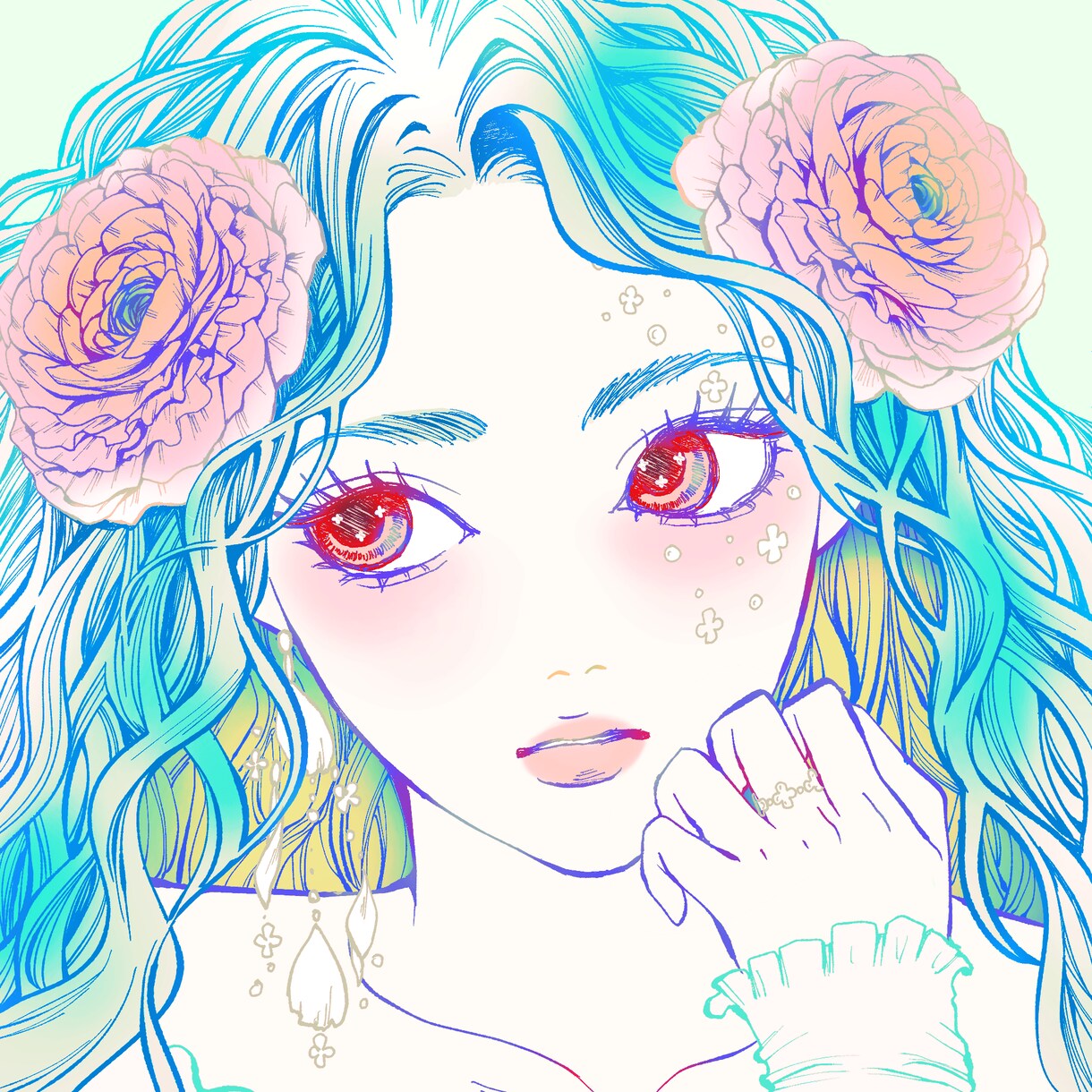 ファンシーな可愛いイラスト描きます おしゃれで可愛い女の子ならお任せ下さい⭐︎ イメージ3