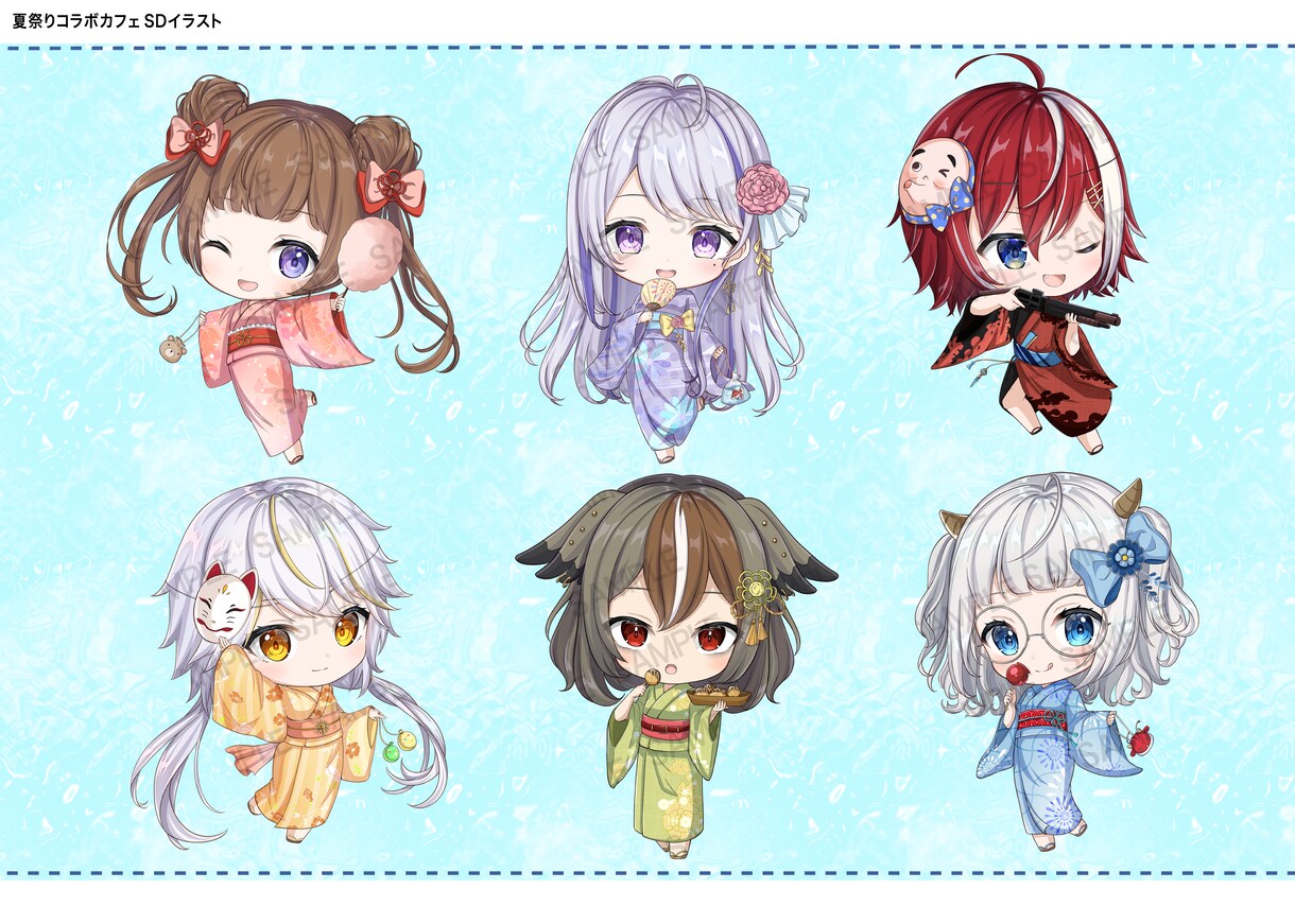 可愛いちびキャライラストお描きします まずはお気軽にご相談くださいませ イメージ8