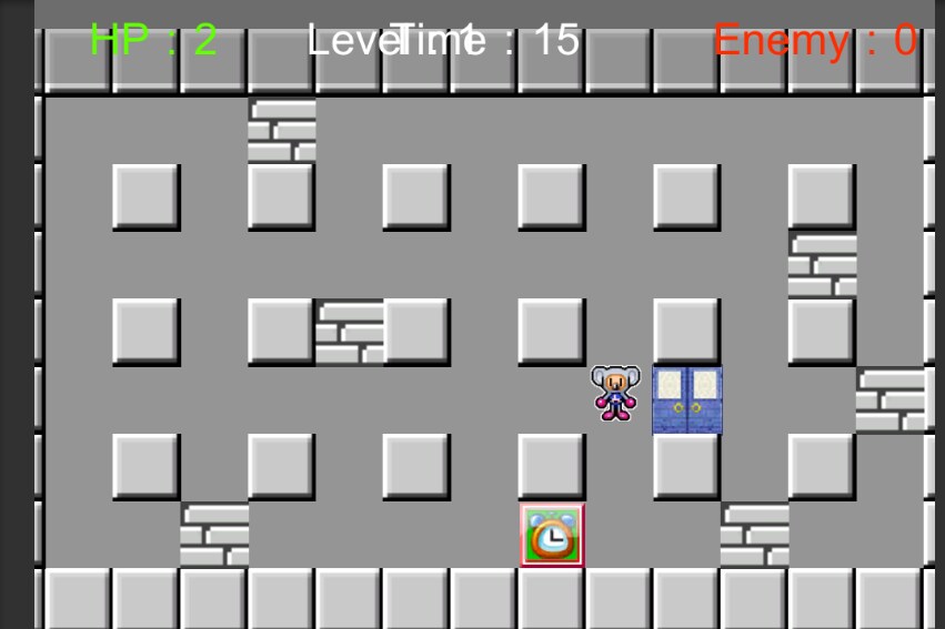 ボンバーマンサンプルコード開発します ゲーム学習の中毒者、広告入れてアプリストアから副業収入 イメージ1