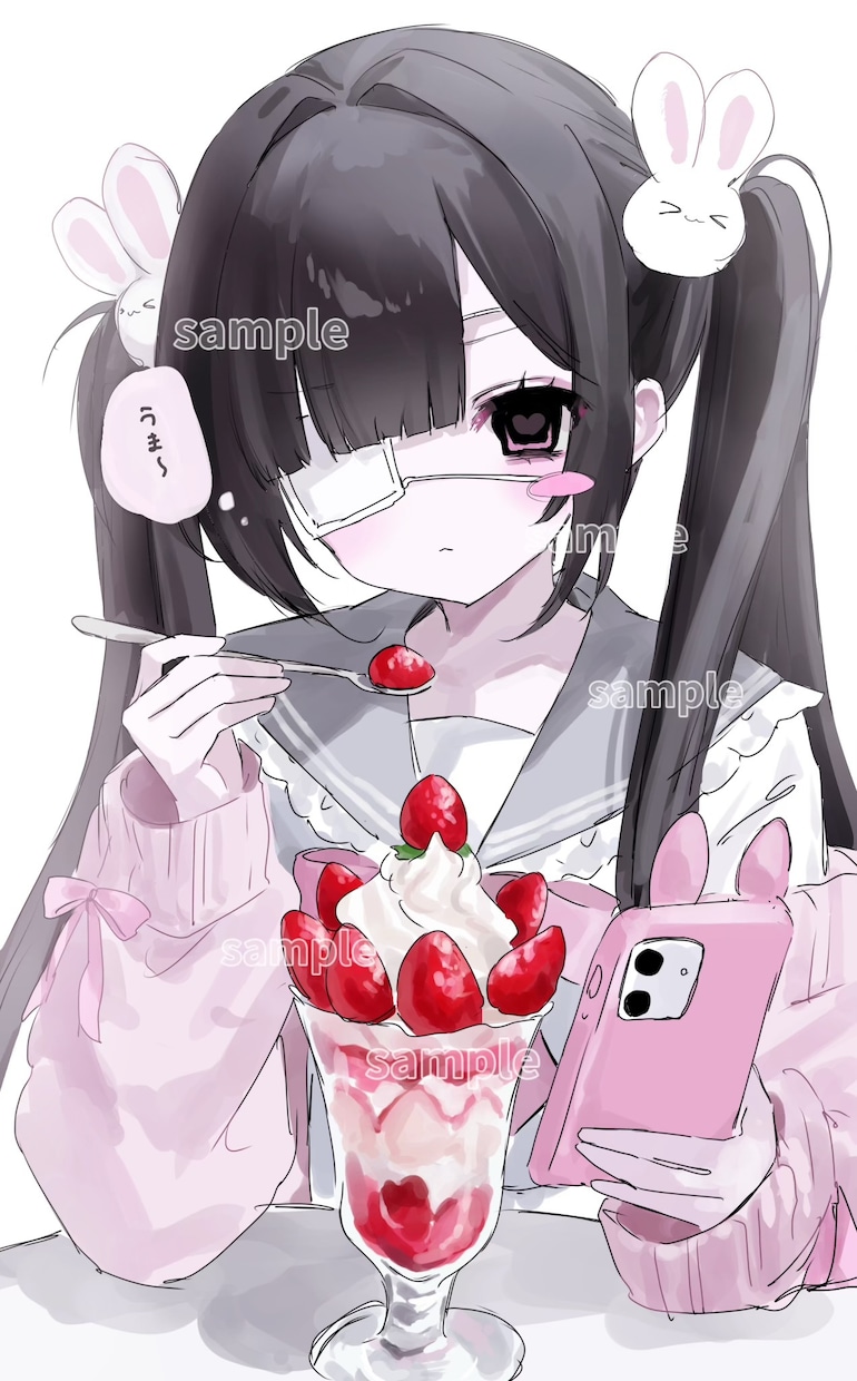 萌え地雷系♡ゆるっとらくがき風アイコンお描きします 短納期＆お手頃価格で量産系や地雷系の萌イラストお描きします♡ イメージ4