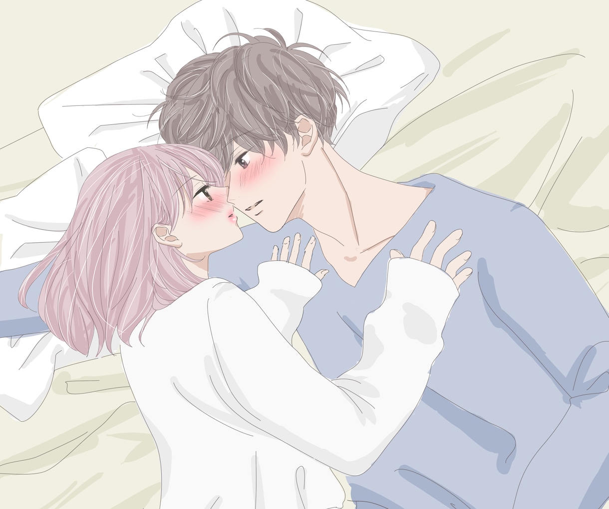 少女漫画タッチのイラストを描きます キュンとするイラストをお届けします♪ イメージ1