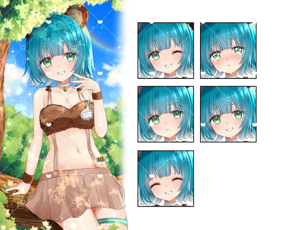 TRPGもVTuberもOK！可愛い立ち絵作ります 好きな絵柄を選ぶだけ！追加料金無し！最短４日で納品可 イメージ9