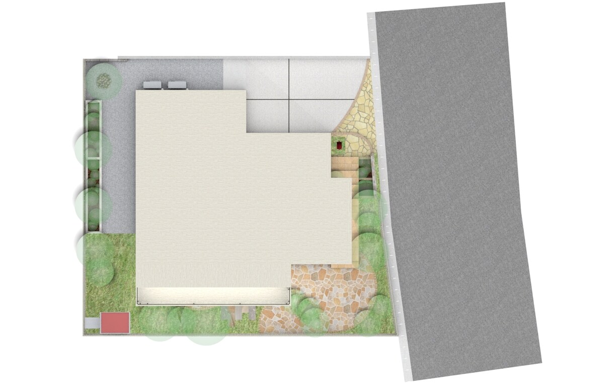 120～250m2未満外構平図面とパース作成します お客様に分かりやすい提案資料を作成致します。 イメージ10