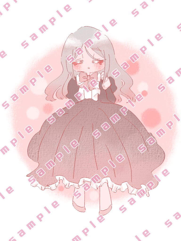 かわいいゆるふわ・ほんわかなイラスト描きます 雰囲気が気に入った方ぜひどうぞ シンプルな儚げイラスト イメージ2