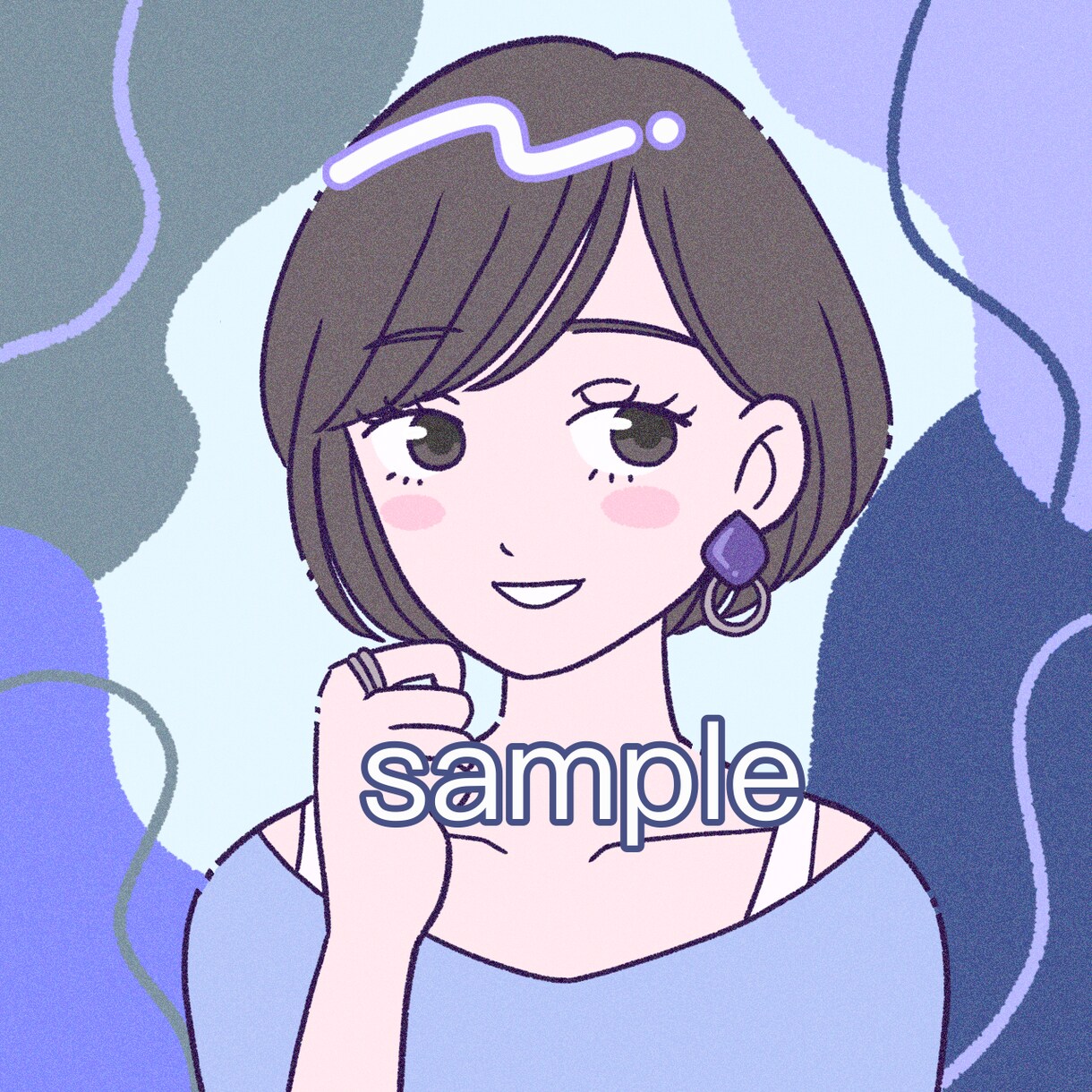 SNS向けのカラフルなアイコンを作成いたします シンプルで可愛いイラストでアイコンを描きます。 イメージ2