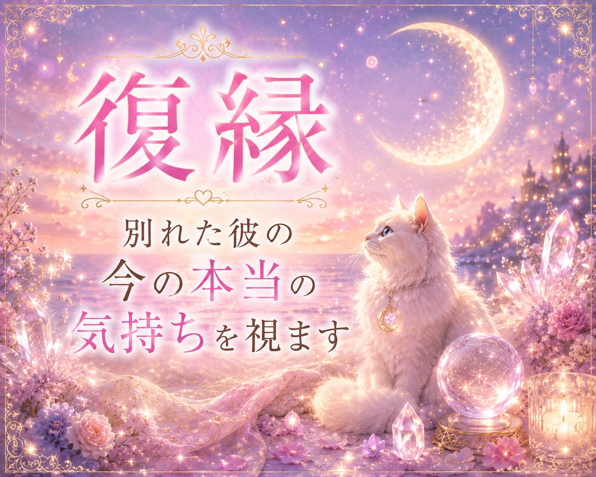 復縁｜別れた彼の今の本当の気持ちを視ます 音信不通・既読無視…彼とのご縁を丁寧に読み解きます イメージ1