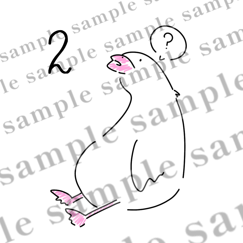 シンプルでゆるめのイラストになります SNS用アイコンなどにご利用いただけます。 イメージ2
