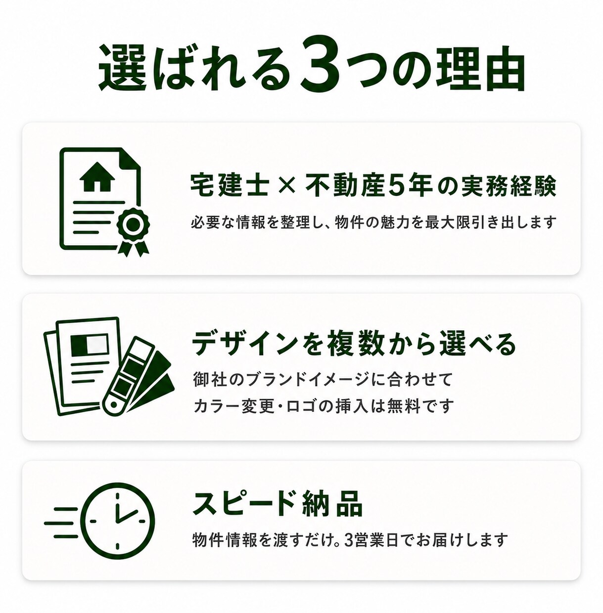 不動産5年×宅建士｜販売図面・マイソクを作ります 物件情報を渡すだけ！プロ品質の図面を3日でお届け イメージ6