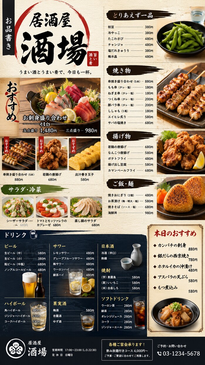 どんなチラシやメニューをトータルデザインします 集客UPやオシャレなデザインをお届けします英語対応可能です イメージ6