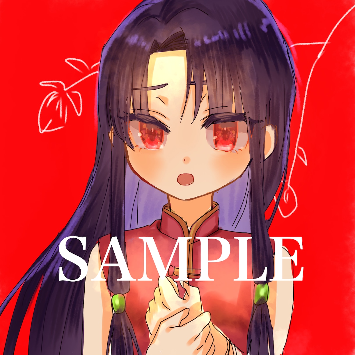 可愛い女の子とお花のイラスト描きます 追加オプションなしで安心！1000円で描きます！ イメージ2