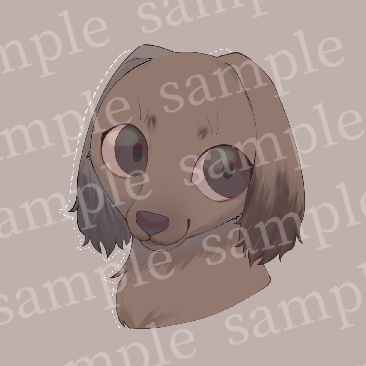 あなたのペットのイラスト描きます シックで可愛いイラストが欲しい方へ！ 流し目のペットイラスト イメージ5