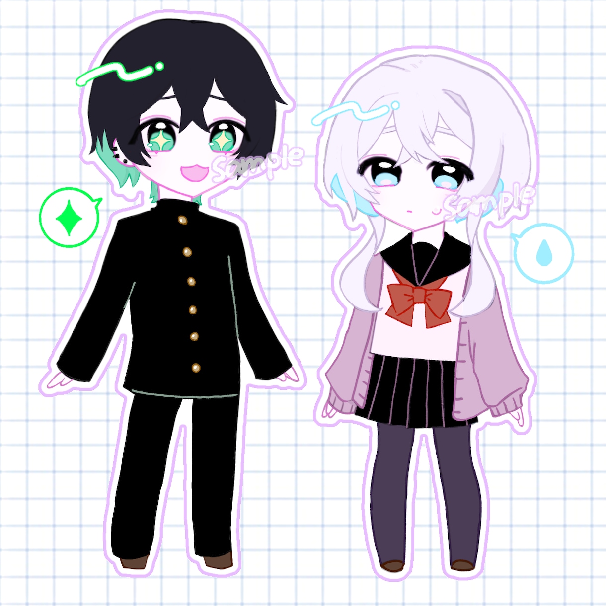 個性溢れる可愛いミニキャラ描きます オリジナルキャラクターをデフォルメします! イメージ1