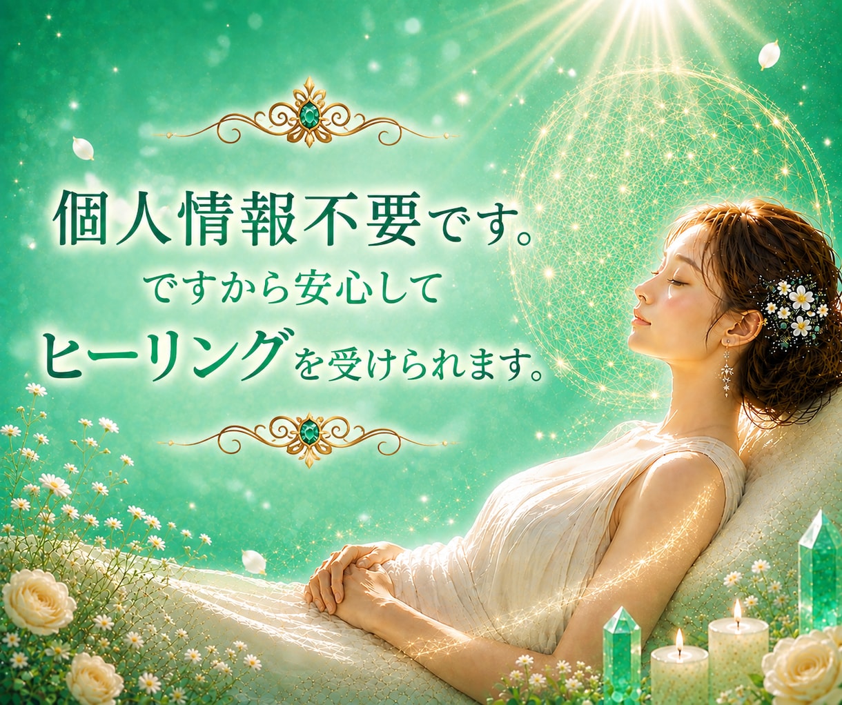 ヒーリング☆無料特典付 蘇り復活のお手伝いします お疲れなあなたの肉体・感情・過去・現在・未来に浸透☆鑑定書付 イメージ3