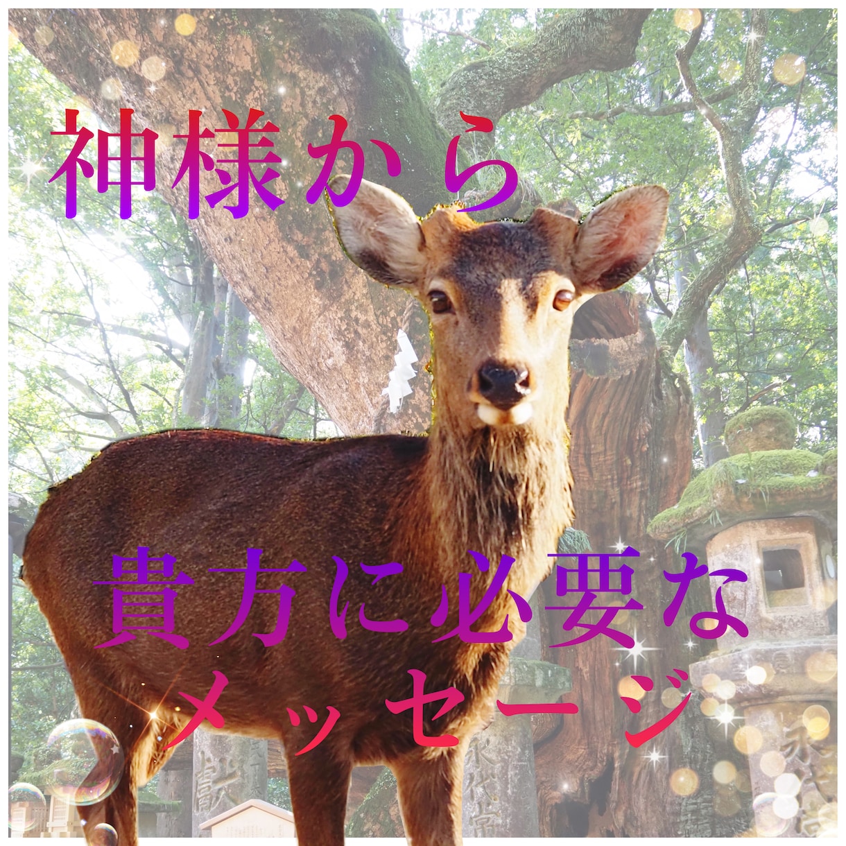 神降ろしの巫女が貴方に必要な神様の神託を授けます 神は貴方の生き方を見ています　どのような神託かは貴方次第です イメージ4