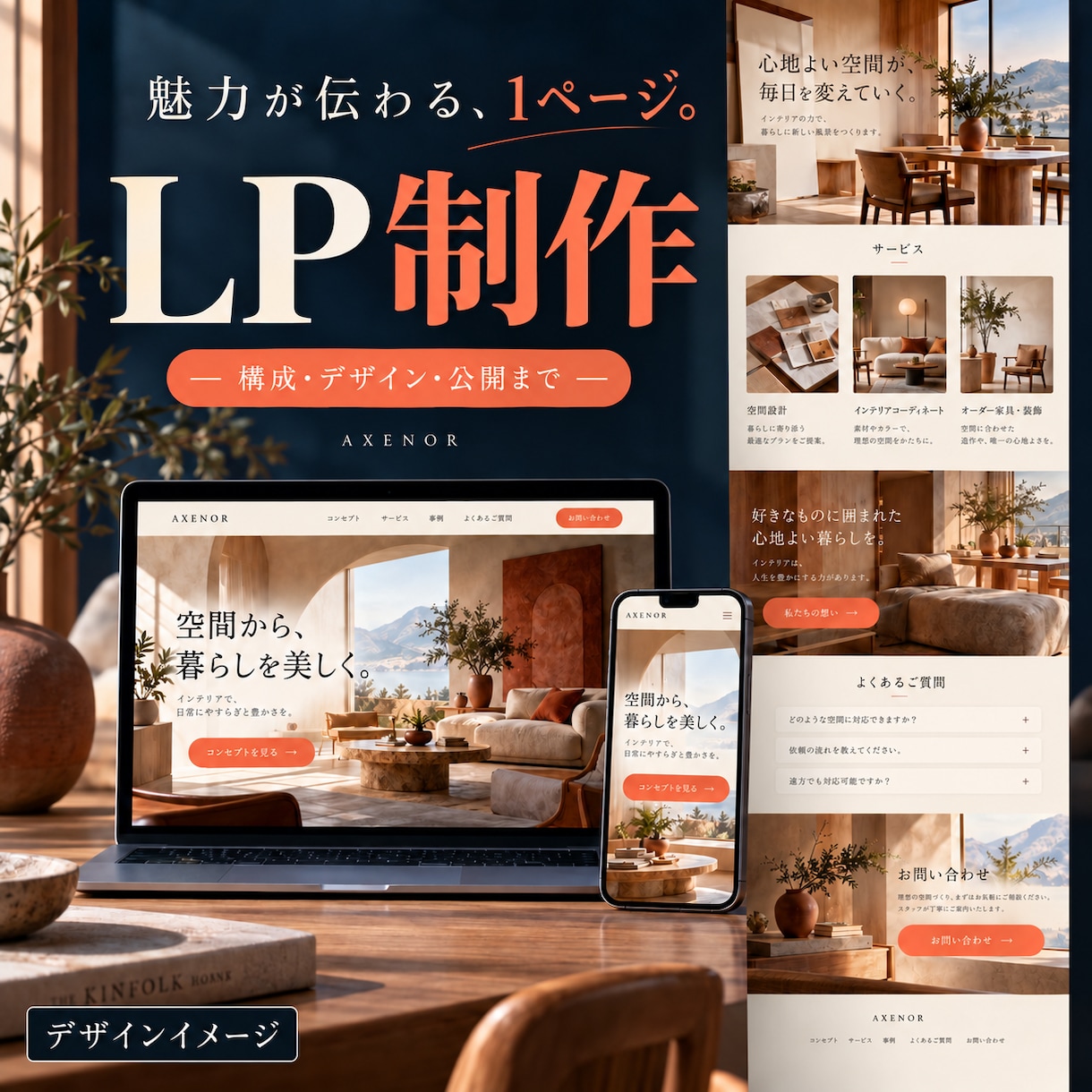 サービスの魅力が伝わるLPを制作します 構成・デザイン・公開まで1ページを整える イメージ1