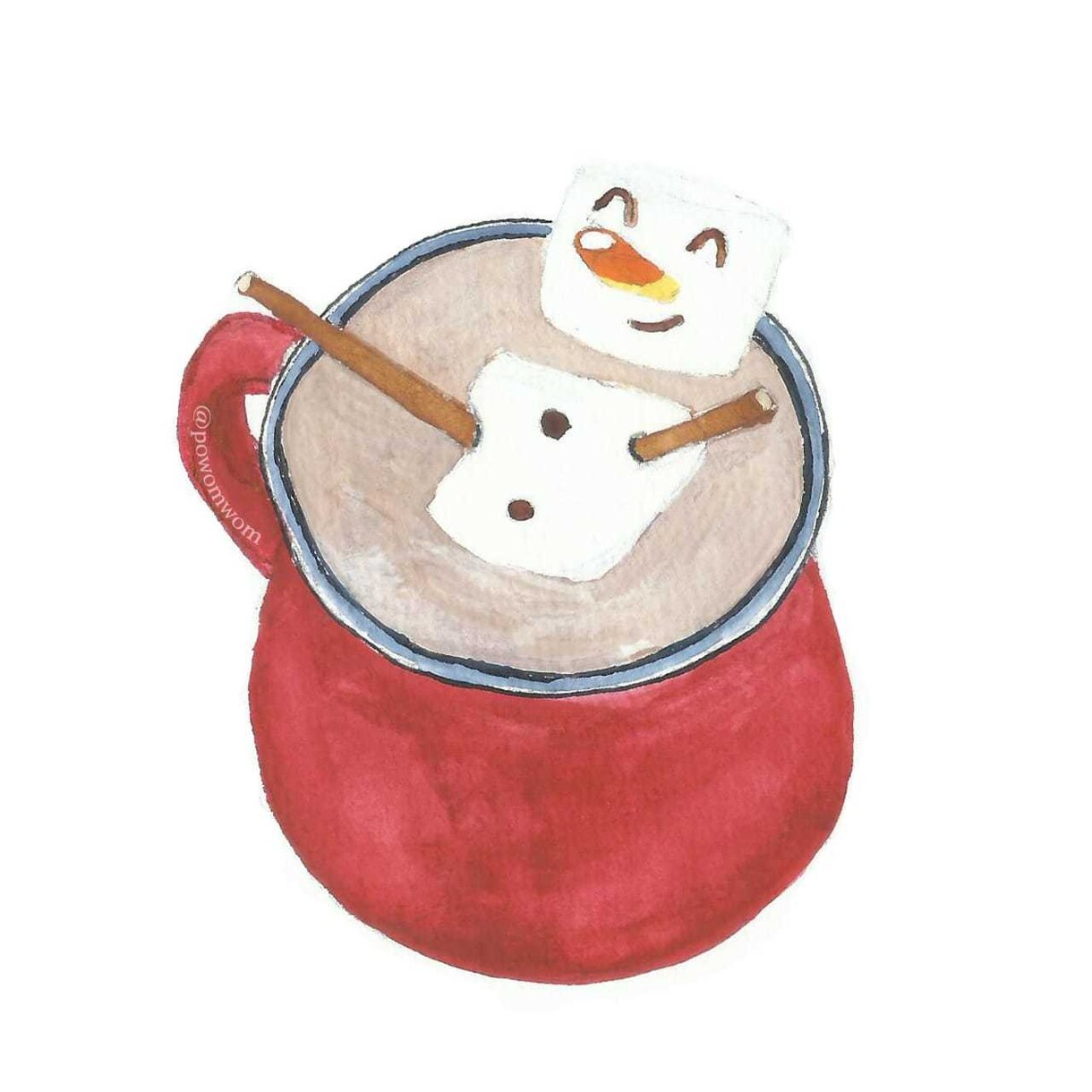 食べ物水彩でイラスト描きます メニューでオススメデザート　飲み物　OK イメージ3