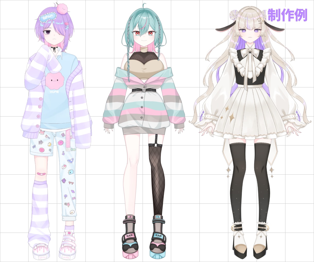 事務所実績有！高品質VTuberモデル制作します Live2D講師が全行程制作◎モデル導入までサポートします！ イメージ4
