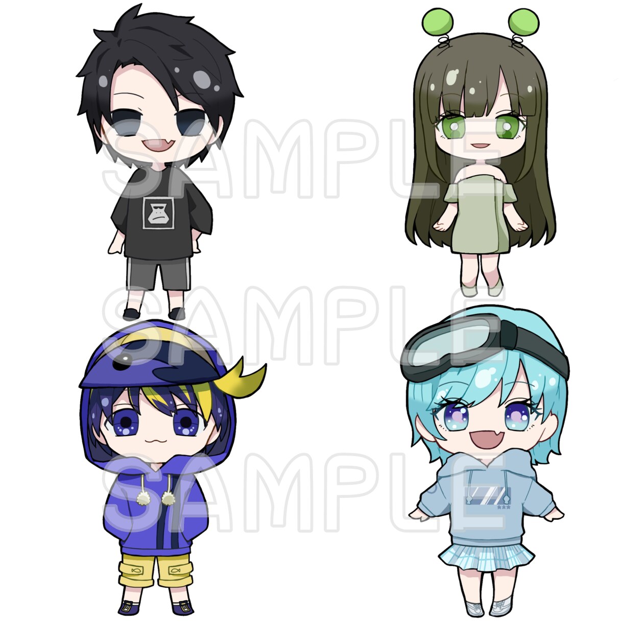 デフォルメキャラの立ち絵を制作します SNSや動画などに使えるようなデフォルメ立ち絵を描きます。 イメージ1