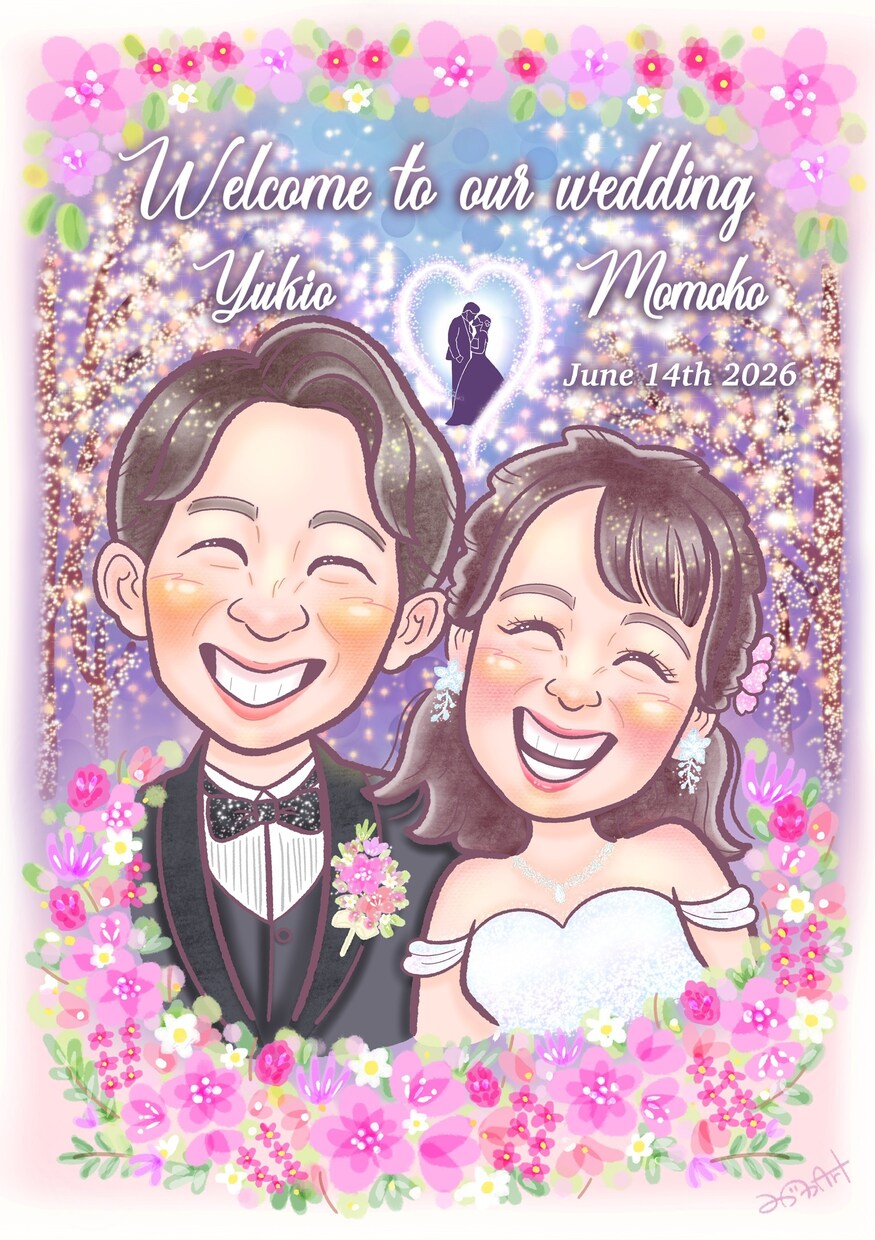 ニコッとあったかい似顔絵＊データ納品します 記念日・プレゼント・思い出に♡ラフ確認ありで安心です◎ イメージ4