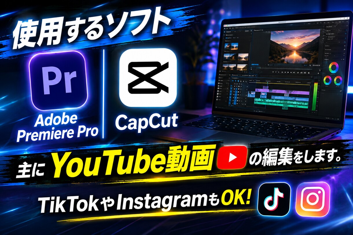 あなたの動画、編集します カット編集、テロップ入れ、BGM挿入、、などなど イメージ2