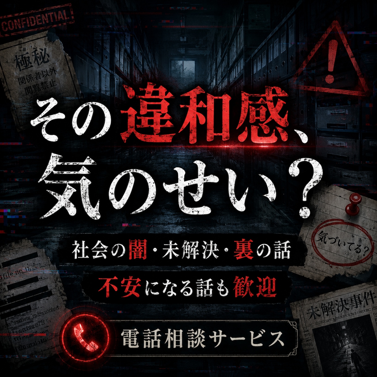 表では話せない、陰謀論、都市伝説、闇を聴きます あなたの考察や違和感を聞きます イメージ3