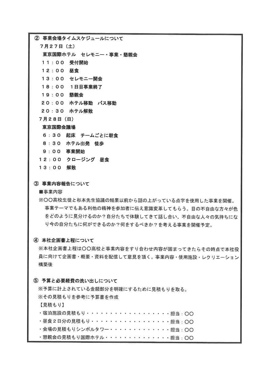 会議などの議事録などの音声をWordデータ化します 議事録、会議資料、その他資料作成 イメージ3